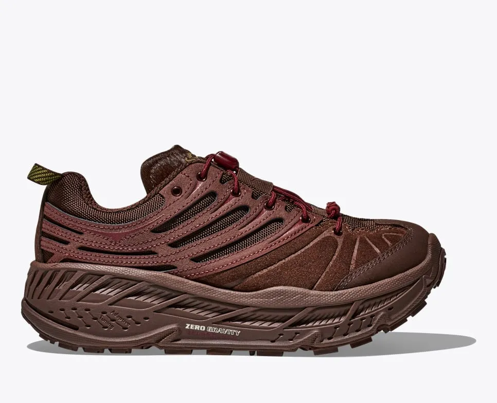 HOKA® Elite Terrain System Stinson EVO OG-cold brew / varsity burgundy